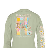Simply Southern Long Sleeve Florida T-Shirt for Women in Sage