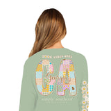 Simply Southern Long Sleeve Georgia T-Shirt for Women in Sage