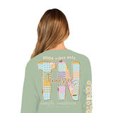 Simply Southern Long Sleeve Tennessee T-Shirt for Women in Sage