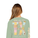 Simply Southern Long Sleeve Texas T-Shirt for Women in Sage