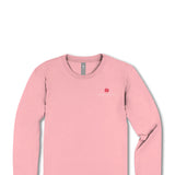 Simply Southern Plus Size Stay Sweet Long Sleeve T-Shirt for Women in Pink