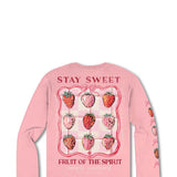 Simply Southern Stay Sweet Long Sleeve T-Shirt for Women in Pink