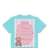 Simply Southern Plus Size I Survived Storms T-Shirt for Women in Washed Blue