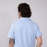 Men's Simply Southern Stripe Polo for Men in Blue