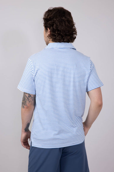 Men's Simply Southern Stripe Polo for Men in Blue