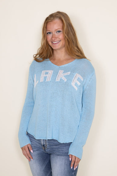 Simply Southern Everyday Lake Sweater for Women in Blue