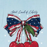 Simply Southern Land Of Liberty T-Shirt for Women in Ice