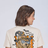 Simply Southern Womens Sweet & Spooky T-Shirt for Women in Whisper White