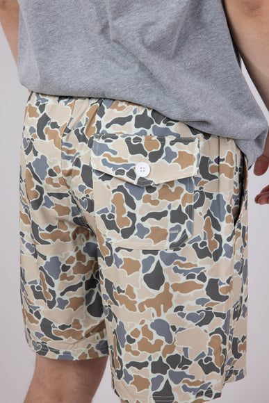 Mens Simply Southern 7.5” Swim Shorts for Men in Camo