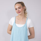 Simply Southern Tara Romper Dress for Women in Ice Blue