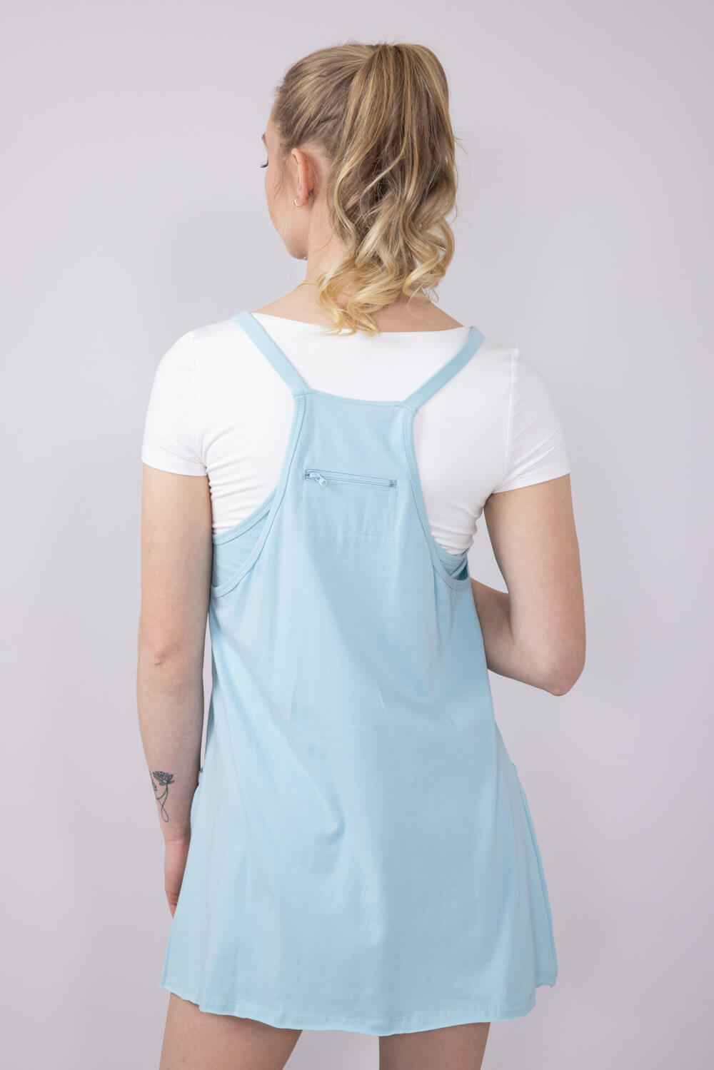 Womens Simply Southern Tara Romper Dress for Women in Ice Blue