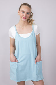 Womens Simply Southern Tara Romper Dress for Women in Ice Blue