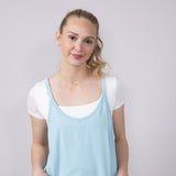 Simply Southern Tara Romper Dress for Women in Ice Blue