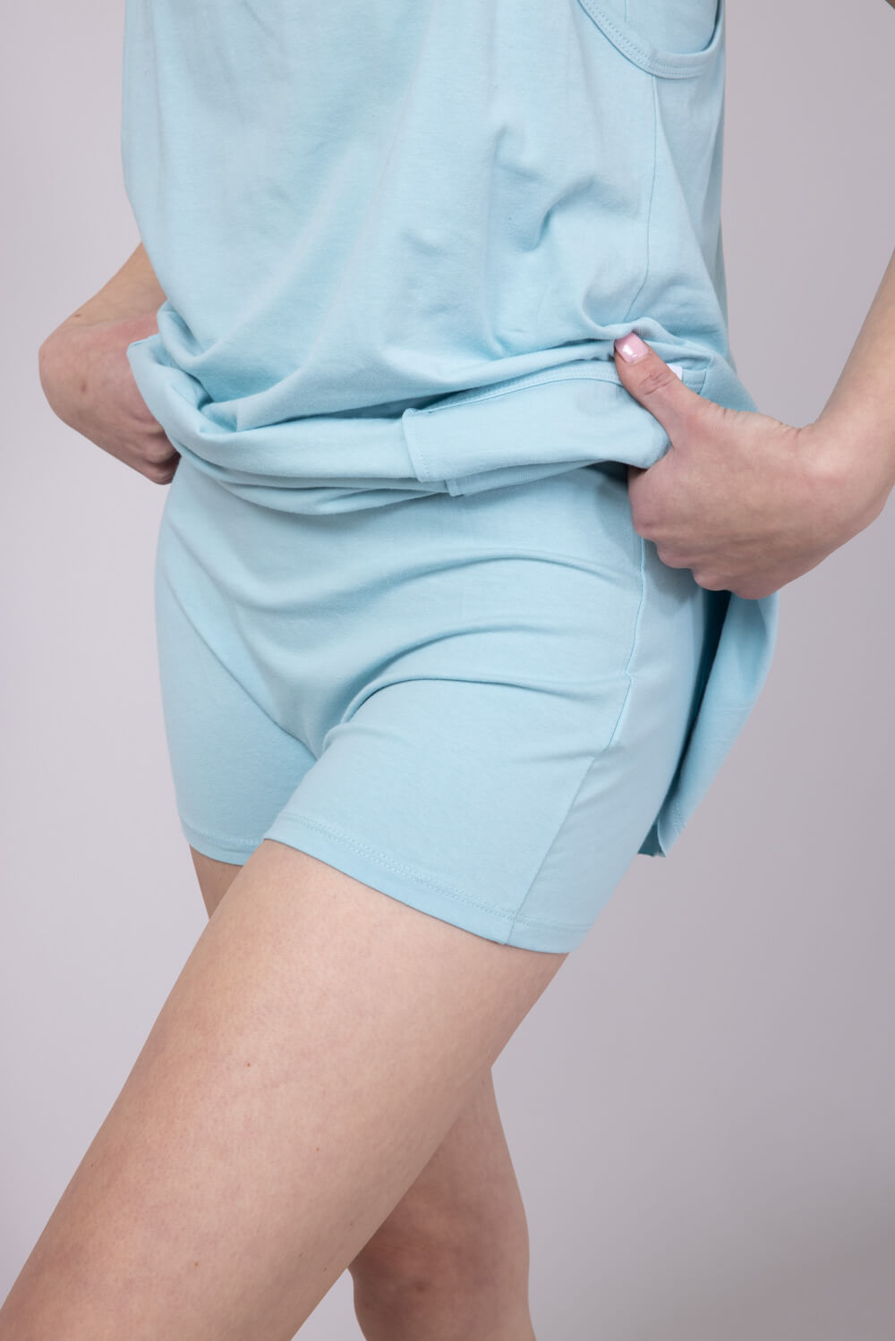 Womens Simply Southern Tara Romper Dress for Women in Ice Blue