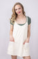 Womens Simply Southern Tara Romper Dress for Women in Off White