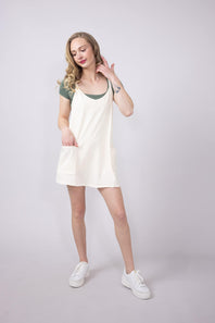 Womens Simply Southern Tara Romper Dress for Women in Off White