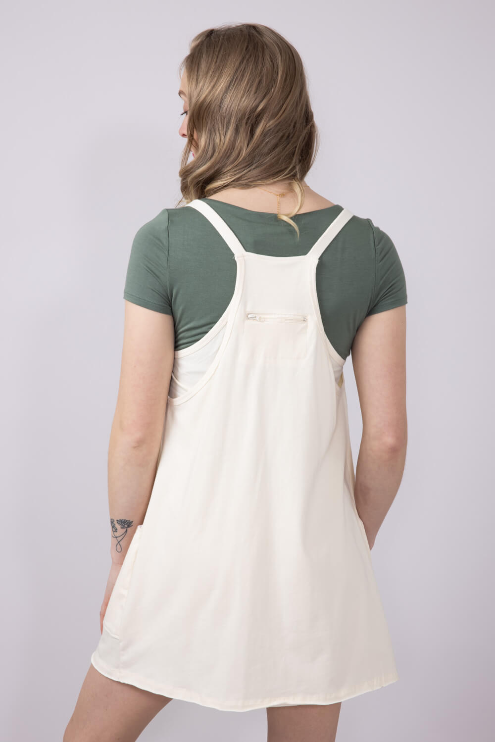 Womens Simply Southern Tara Romper Dress for Women in Off White