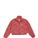 Simply Southern Youth Taylor ½ Zip Red Cherry Pullover for Girls in Pink
