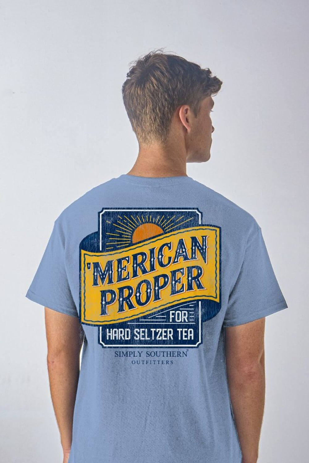 Simply Southern Seltzer T-Shirt for Men in Sea | MN-SS-TEA-WSHSEA