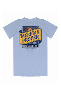 Mens Simply Southern T-Shirts Seltzer T-Shirt for Men in Sea