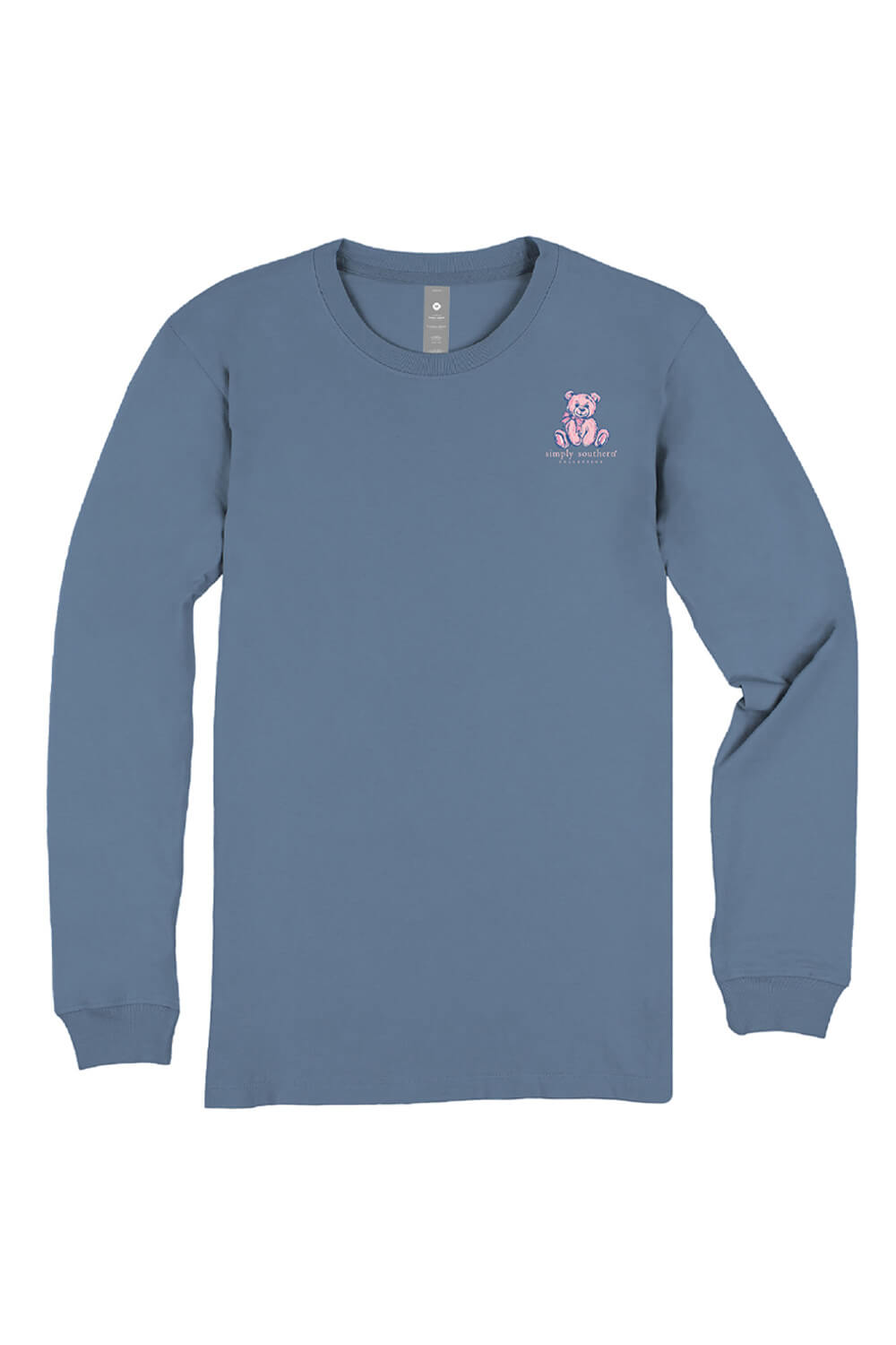 Simply Southern Plus Size Doing My Best Long Sleeve T-Shirt for Women in Blue