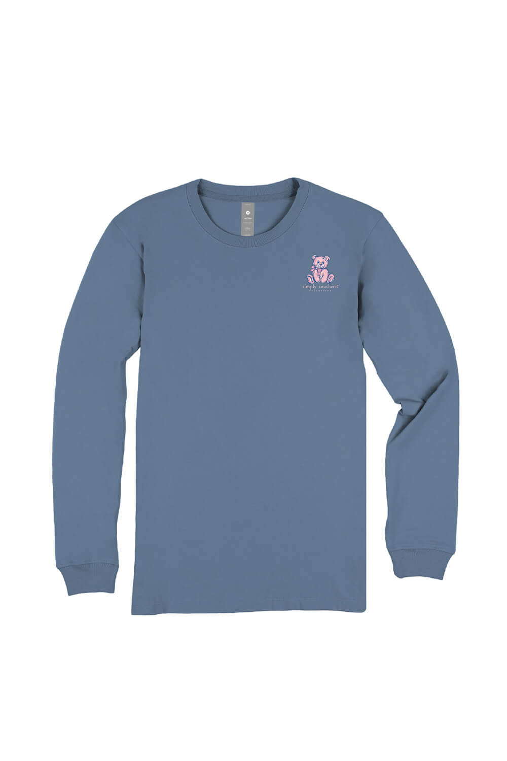Simply Southern Doing My Best Long Sleeve T-Shirt for Women in Blue