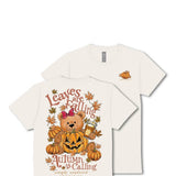 Simply Southern Plus Size Leaves Are Falling Autumn Is Calling T-Shirt for Women in Linen