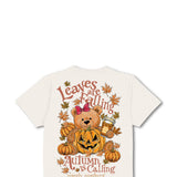 Simply Southern Leaves Are Falling Autumn Is Calling T-Shirt for Women in Linen