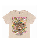 Simply Southern Plus Size Womens Too Much T-Shirt for Women in Washed Ecru
