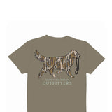 Men's Simply Southern Camo Dog T-Shirt for Men in Brown