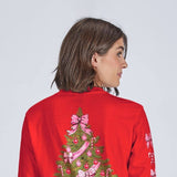 Simply Southern Tree Long Sleeve T-Shirt for Women in Red