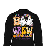Simply Southern Long Sleeve Shirts Boo Crew T-Shirt for Women in Black