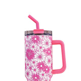 Simply Southern 40oz Tumbler in Pink Flower