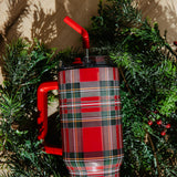 Simply Southern 40oz Tumbler in Red Plaid