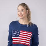 Simply Southern Clothing USA Sweater for Women in Dark Blue