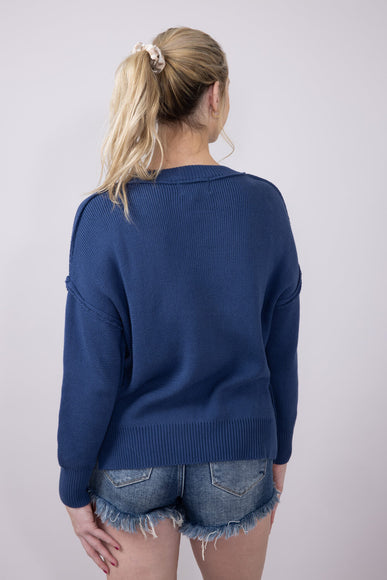 Simply Southern Clothing USA Sweater for Women in Dark Blue