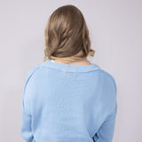 Simply Southern USA Sweater for Women in Light Blue