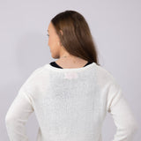 Simply Southern Womens USA Sweater for Women in Cream