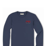 Men's Simply Southern T-Shirts Long Sleeve Cowboy President T-Shirt for Men in Navy