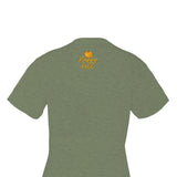 Simply Southern Flower Pumpkin T-Shirt for Women in Heather Green