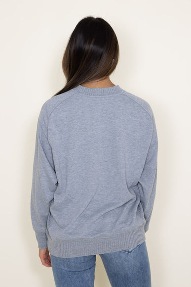 Simply Southern Caffeinated Crewneck for Women in Heather Grey