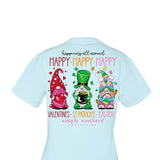 Womens Simply Southern Plus Size Happy Everything T-Shirt for Women in Blue