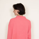 Simply Southern Waffle Knit Shacket for Women in Pink