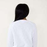 Simply Southern OMG! Hey Santa Sweatshirt for Women in White