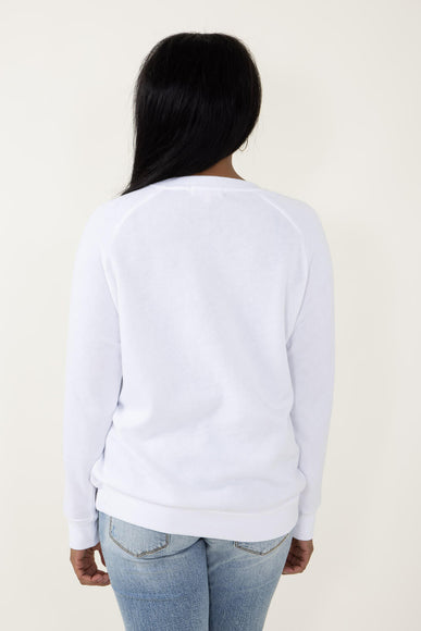 Simply Southern OMG! Hey Santa Sweatshirt for Women in White