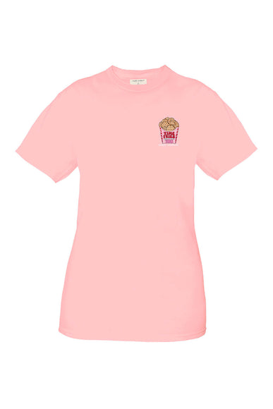 Womens Simply Southern Shirts Time Fries T-Shirt for Women in Pink