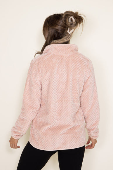 Simply Southern Full Zipper Soft Shacket for Women in Light Pink