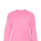 Simply Southern Plus Size Long Sleeve Blame It On My Roots T-Shirt for Women in Flamingo