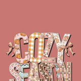 Simply Southern Youth Cozy Season T-shirt for Girls in Maple