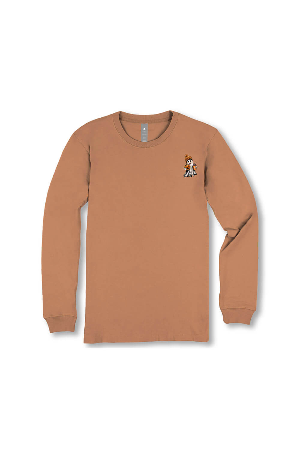 Girls Simply Southern Shirt Youth Too Cute To Spook Long Sleeve T-Shirt for Girls in Chestnut